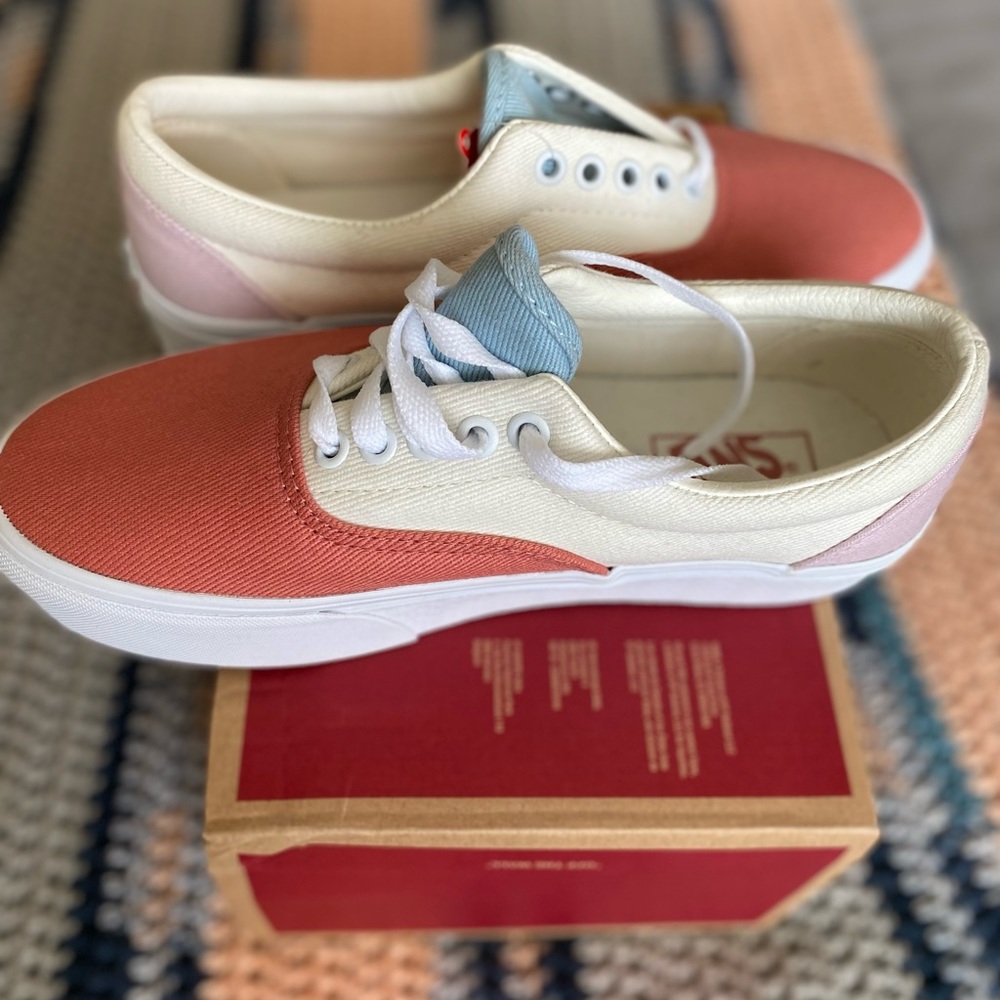 Women’s Vans color block classic platform sneakers.